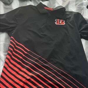NFL Black Dri-FIT Bengals Polo
